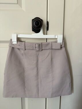 Abercrombie & Fitch Light Mauve Belted Mini Skirt